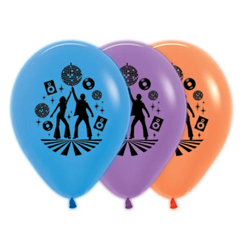 Neon Blue, Purple & Orange Disco Balloons - 25 Pkt NZ – Build a