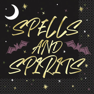Unique | Celestial Halloween Spells and Spirits Napkins - Lunch | Halloween Party Supplies NZ