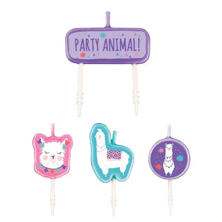 Llama Birthday Candles | Llama Cake Decorations | Llama Party Supplies