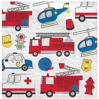 First Responders Napkins | First Responders Party Supplies