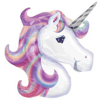 Anagram | Pastel Unicorn Head Foil Balloon