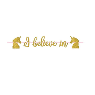 Unicorn Party | Glitter Banner 