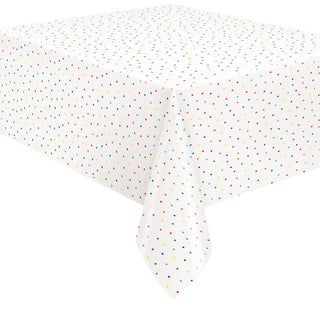 Rainbow Dots & Stars Tablecover | Rainbow Party Supplies NZ