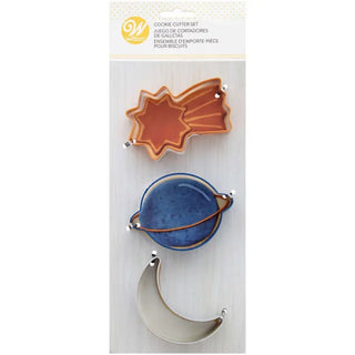Wilton | Outer Space Cookie Cutter Set | Space Party Supplies NZ
