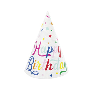 Colourful Confetti Party Hats | Rainbow Party Supplies NZ