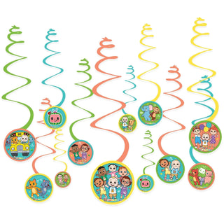 CoComelon Swirl Decorations | CoComelon Party Supplies