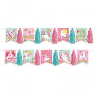 Magical Unicorn Tassel Garland | Unicorn Party Supplies