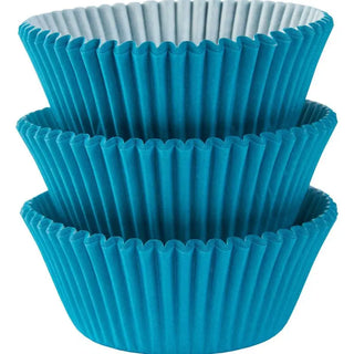Caribbean Blue Mini Cupcake Papers | Blue Cupcake Decorations