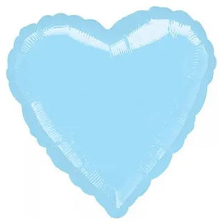 Metallic Pearl Pastel Blue Heart Foil Balloon | Under The Sea Party Theme & Supplies | Anagram