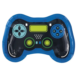 Unique | Gamer Birthday Game Controller Shaped Plates | Gaming Party Supplies NZ