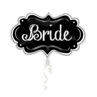 Bride Chalkboard Marquee SuperShape Foil Balloon | Wedding Party Theme & Supplies | Anagram 