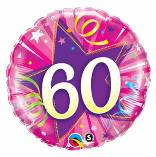 Pink 60th Balloon | 60th Birthday Party Supplies