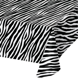 Zebra Print Tablecover | Zebra Print Party Supplies