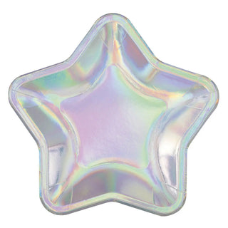 Iridescent Star Plates | Outer Space Party Supplies NZ
