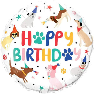 Qualatex | Birthday Party Puppies Foil Balloon | Dog Party Supplies NZ