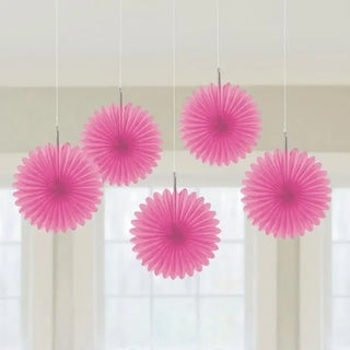 Pink Fan Decorations | Pink Party Theme and Supplies