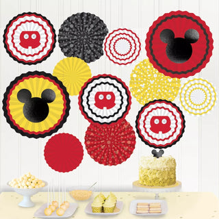 Mickey Mouse Paper Fans Decorating Kit | Mickey Mouse Party Supplies