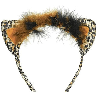 Leopard Cat Ears Headband | Safari Party Supplies