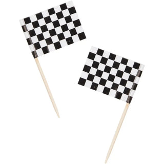 AMSCAN NZ | Checkered Flag Cupcake Toppers | Racing Flags | Supplies NZ