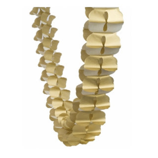 Five Star | Metallic Gold Honeycomb Garland | Gold Party Supplies NZ