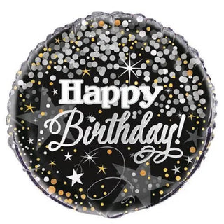 Happy Birthday Glitz Foil Balloon | Hollywood Party Theme & Supplies | Unique