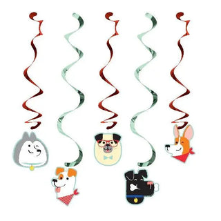 Amscan | Dog Party Hanging Swirl Decorations | Dog Party