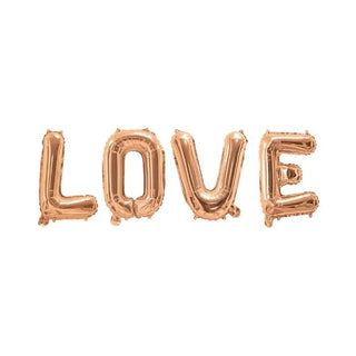 Rose Gold Love Balloon Banner | Wedding Decorations