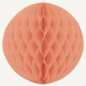 Unique | Coral Honeycomb Ball  | Garden Party Theme & Supplies