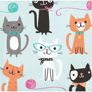 Purrfect Party Napkins | Cat Napkins | Cat Party Supplies