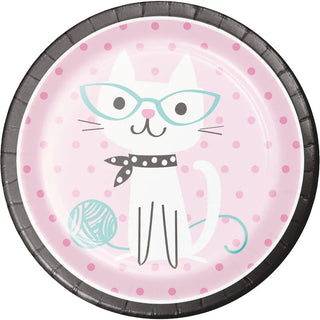 Purrfect Party Plates | Cat Plates | Cat Party Theme & Supplies