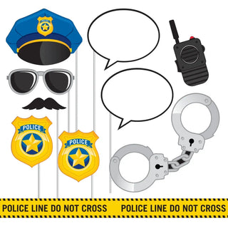 Police Party Photo Booth Props | Police Party | Party Supplies NZ