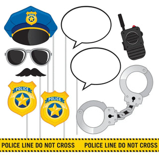 Police Party Photo Booth Props | Police Party | Party Supplies NZ
