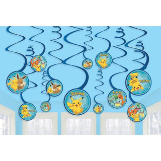 Pokemon Swirl Decorations | Pokemon Party Supplies