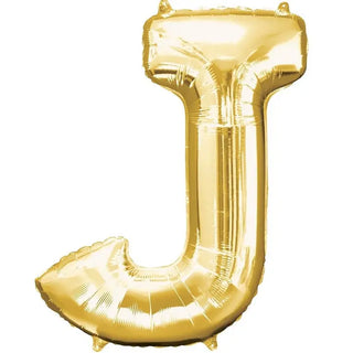 Anagram Gold Jumbo Letter Foil Balloon - J