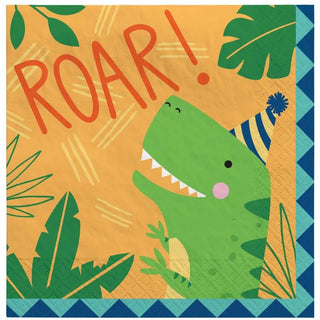 Dino-Mite Party Dinosaur Roar! Napkins - Lunch