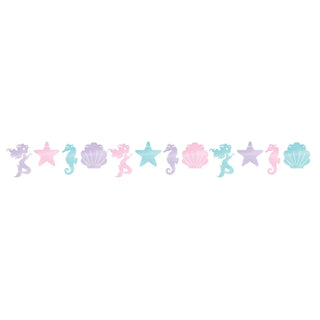 Mermaid Shine Shaped Banner | Mermaid Party Supplies NZ