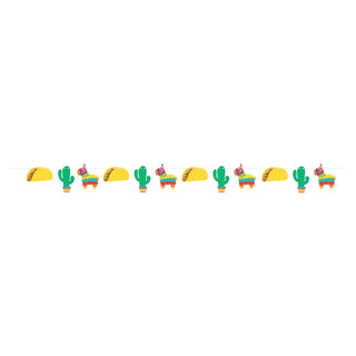Creative Converting | fiesta llama, cactus and taco banner | Fiesta party supplies NZ| 
