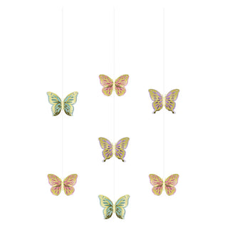 Butterfly Shimmer Hanging Decorations | Butterfly Party Supplies
