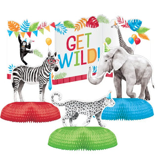 Party Animals Centrepiece Kit | Safari Animal Party Supplies