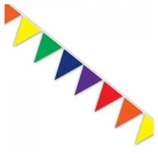 Rainbow Pennant Banner | Rainbow Party Theme & Supplies