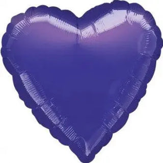 Metallic Purple Heart Foil Balloon