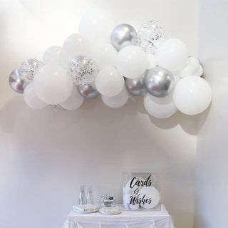 Sterling Balloon Garland by Pop Balloons