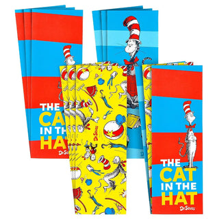 Amscan | Dr Suess Bookmarks 12 pack | Dr Suess Cat in the Hat Party Supplies