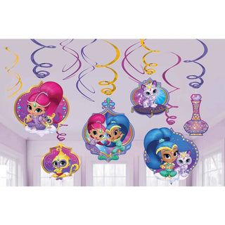 Shimmer and Shine Hanging Swirl Decorations | Shimmer and Shine Party