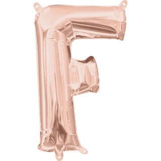 Anagram | rose gold jumbo letter foil balloon - F 