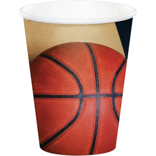 creative converting | basketball cups | basketball party supplies
