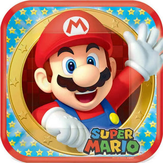 Super Mario Brothers Plates | Super Mario Brothers Party Supplies NZ