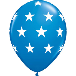 Qualatex | Blue Big Stars Balloon 