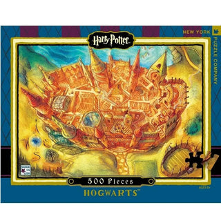 Harry Potter 500 Piece Jigsaw Puzzle - Hogwarts | Harry Potter Party Theme & Supplies | New York Puzzle Company