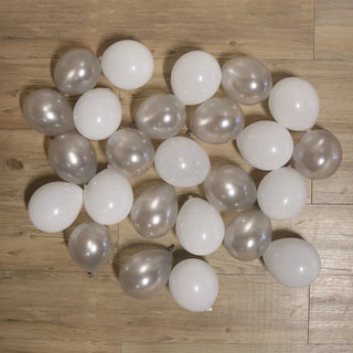 POP Balloons | pack of 25 sterling silver mini balloons | silver party supplies NZ